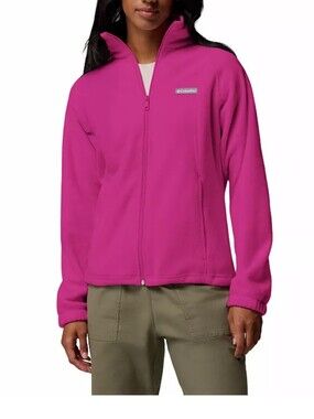 Columbia Women's Pink Full-Zip Fleece Jacket
